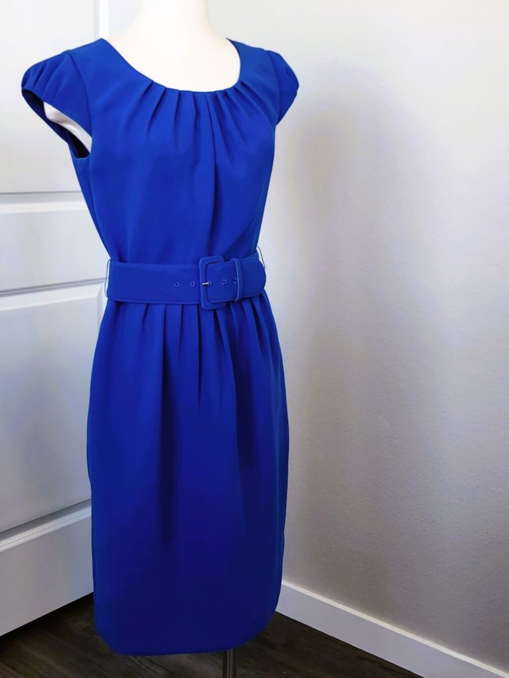 Calvin Klein Sheath Dress Royal Blue Size 6